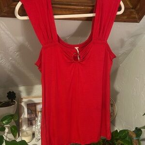 Free people Red Women's tank Top